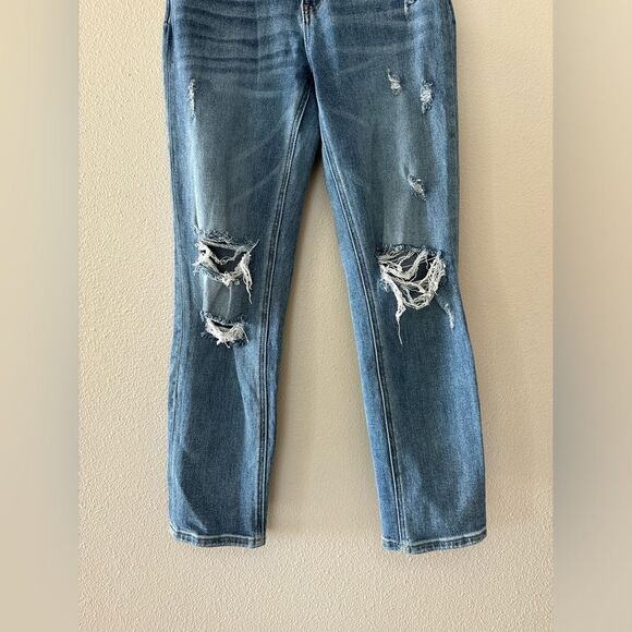 Vervet Dreamland Distressed Stretch Boyfriend Denim Jeans Size 24 - Picture 3 of 9